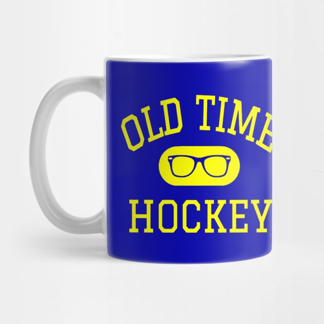 Old Time Hockey - Yellow by Brand X Graffix